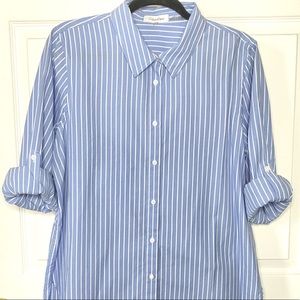 CALVIN KLEIN COTTON DRESS SHIRT. W SIZE L